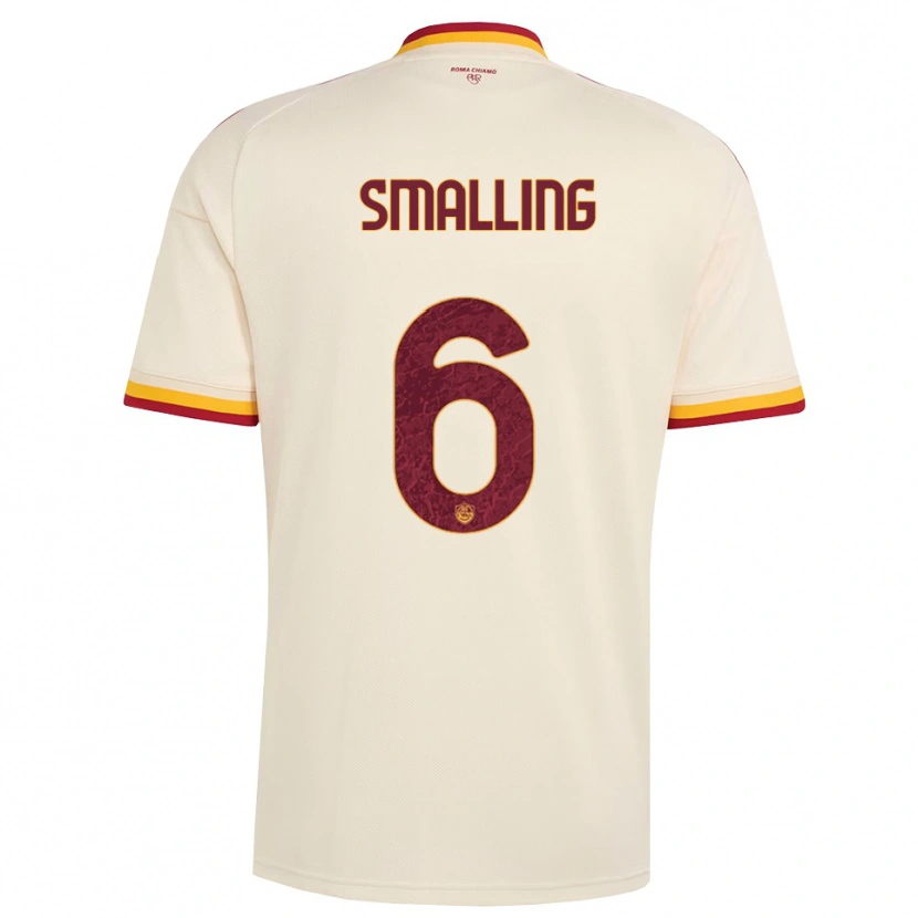 Danxen Niño Camiseta Chris Smalling #6 Champán Rojo Amarillo 2ª Equipación 2026/27 La Camisa México