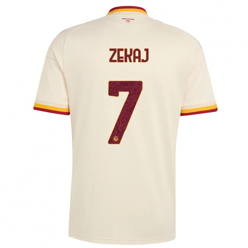 Danxen Niño Camiseta Alvin Zekaj #7 Champán Rojo Amarillo 2ª Equipación 2026/27 La Camisa México