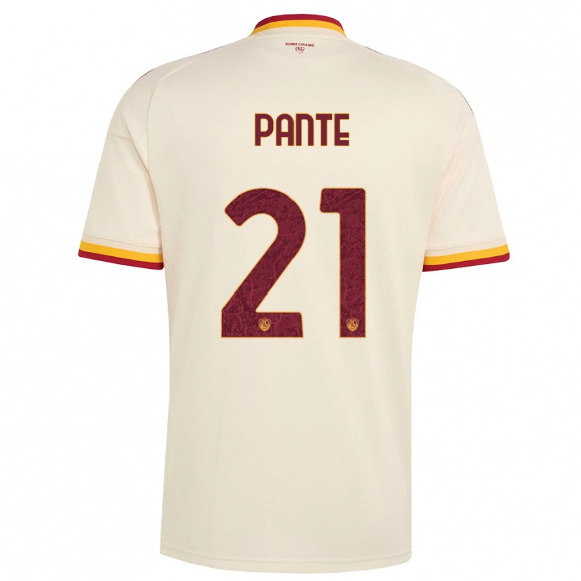 Danxen Niño Camiseta Mia Tecla Christina Pante #21 Champán Rojo Amarillo 2ª Equipación 2026/27 La Camisa México