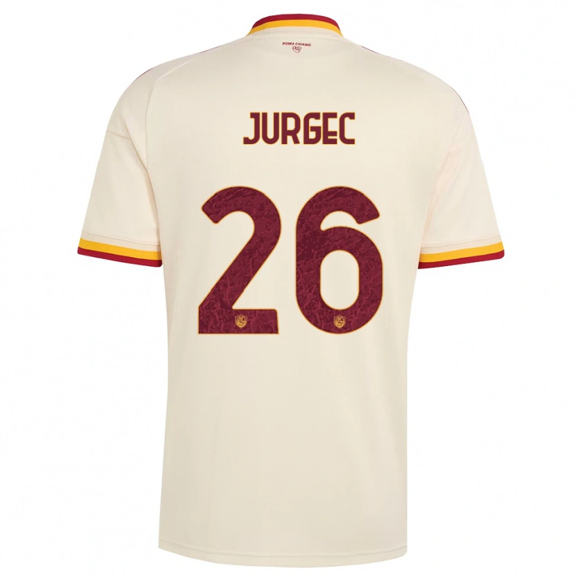 Danxen Niño Camiseta Jan Jurgec #26 Champán Rojo Amarillo 2ª Equipación 2026/27 La Camisa México