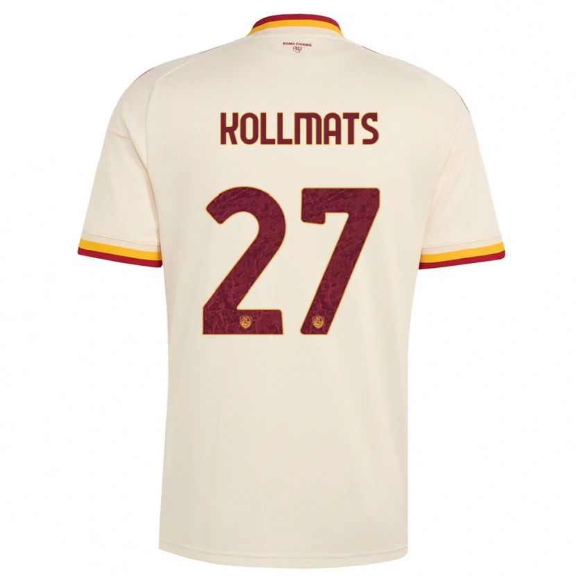 Danxen Niño Camiseta Beata Kollmats #27 Champán Rojo Amarillo 2ª Equipación 2026/27 La Camisa México