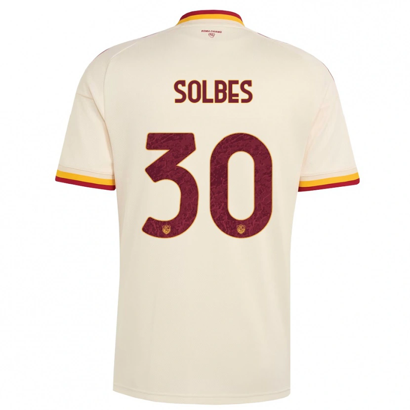 Danxen Niño Camiseta Ricardo Solbes #30 Champán Rojo Amarillo 2ª Equipación 2026/27 La Camisa México