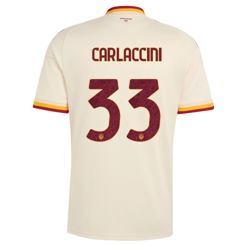 Danxen Niño Camiseta Samuele Carlaccini #33 Champán Rojo Amarillo 2ª Equipación 2026/27 La Camisa México