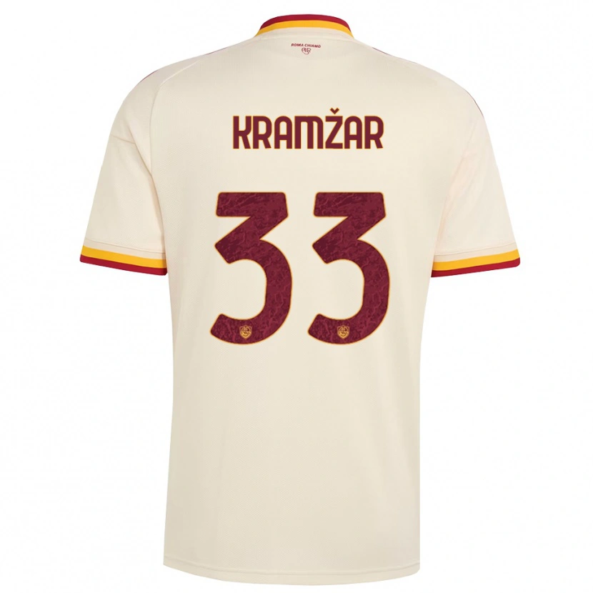 Danxen Niño Camiseta Zara Kramžar #33 Champán Rojo Amarillo 2ª Equipación 2026/27 La Camisa México