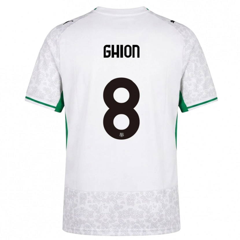 Danxen Niño Camiseta Andrea Ghion #8 Blanco Negro Verde 2ª Equipación 2026/27 La Camisa México