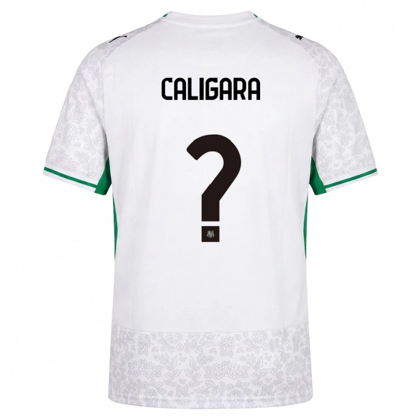 Danxen Niño Camiseta Fabrizio Caligara #0 Blanco Negro Verde 2ª Equipación 2026/27 La Camisa México