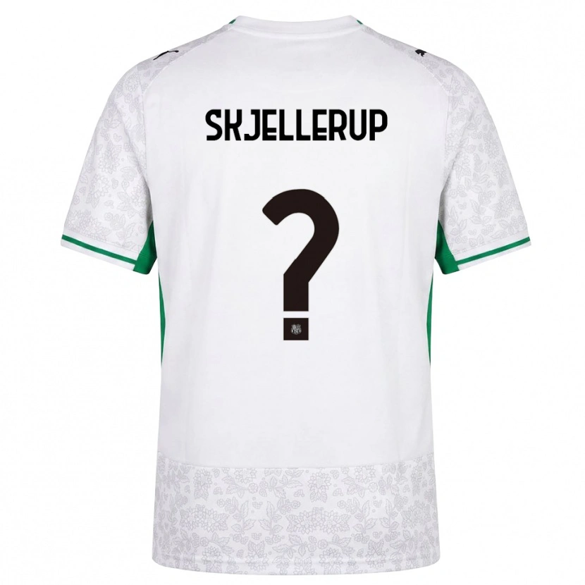 Danxen Niño Camiseta Laurs Skjellerup #0 Blanco Negro Verde 2ª Equipación 2026/27 La Camisa México