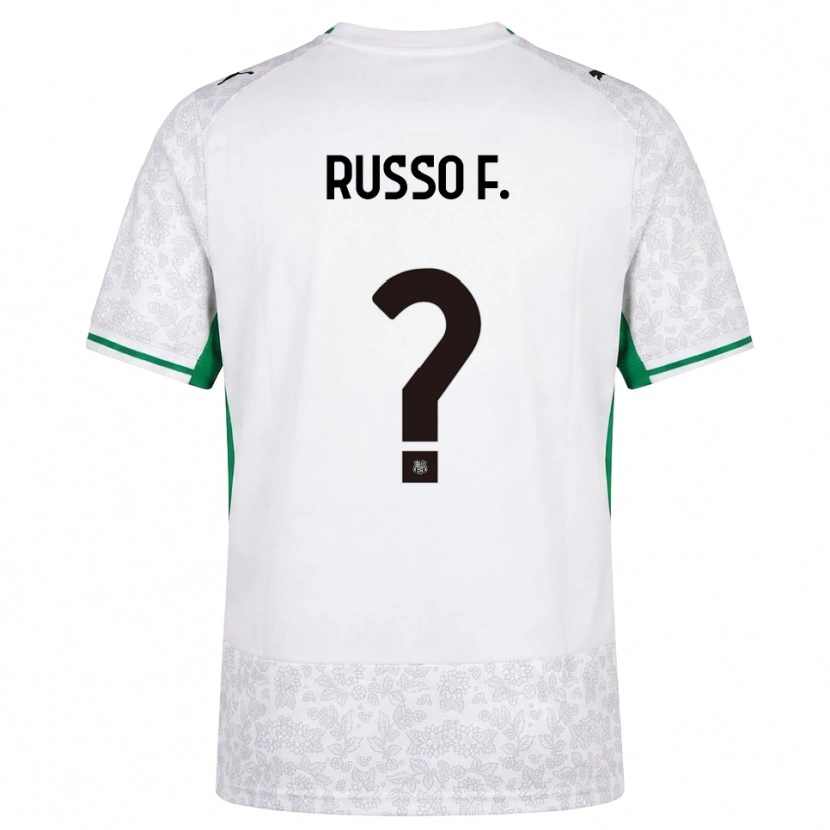 Danxen Niño Camiseta Flavio Russo #0 Blanco Negro Verde 2ª Equipación 2026/27 La Camisa México
