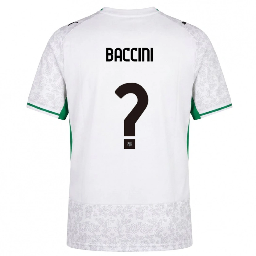 Danxen Niño Camiseta Denis Baccini #0 Blanco Negro Verde 2ª Equipación 2026/27 La Camisa México
