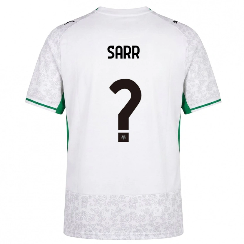 Danxen Niño Camiseta Demba Sarr #0 Blanco Negro Verde 2ª Equipación 2026/27 La Camisa México