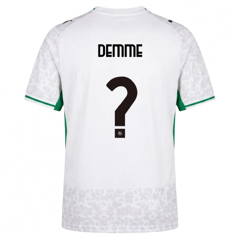 Danxen Niño Camiseta Antonio Demme #0 Blanco Negro Verde 2ª Equipación 2026/27 La Camisa México