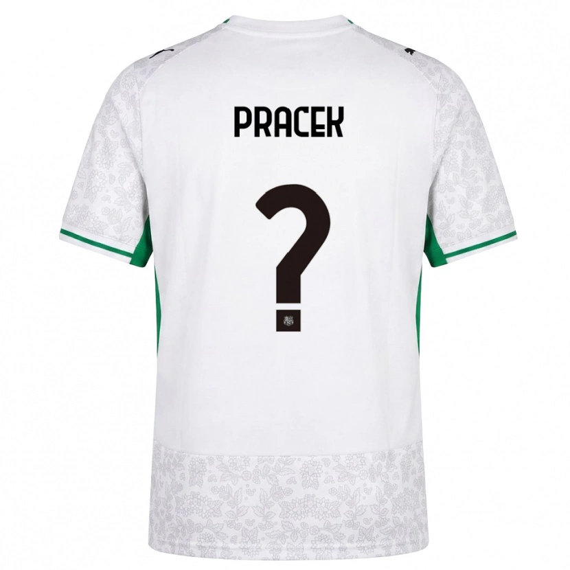Danxen Niño Camiseta Lorenzo Pracek #0 Blanco Negro Verde 2ª Equipación 2026/27 La Camisa México