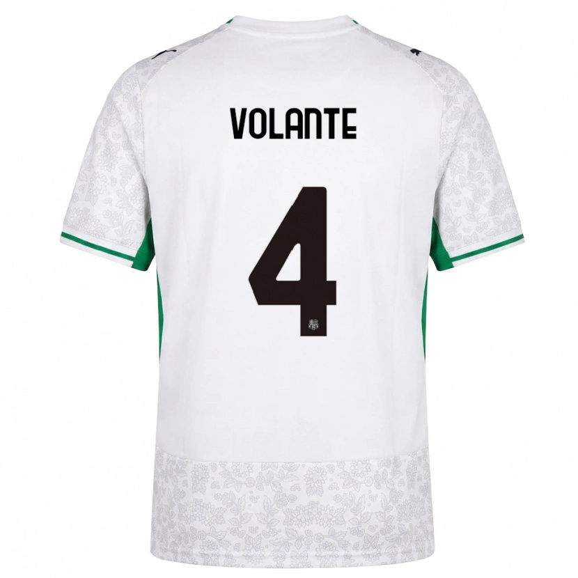 Danxen Niño Camiseta Giulio Volante #4 Blanco Negro Verde 2ª Equipación 2026/27 La Camisa México
