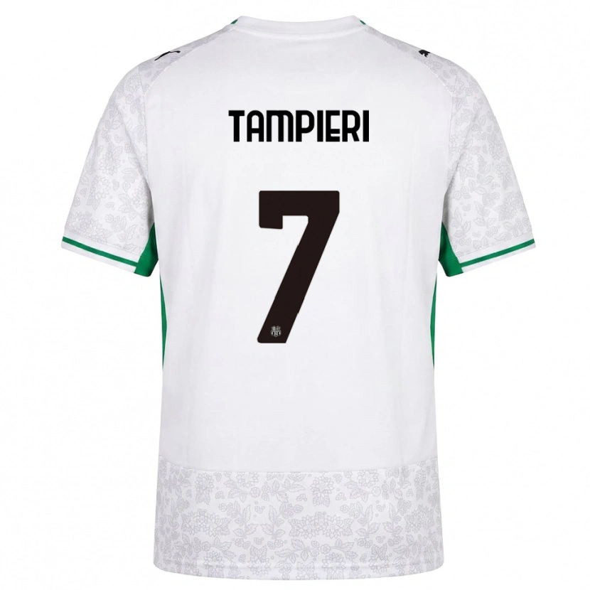 Danxen Niño Camiseta Diego Tampieri #7 Blanco Negro Verde 2ª Equipación 2026/27 La Camisa México