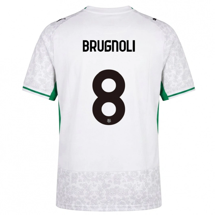Danxen Niño Camiseta Giuseppe Brugnoli #8 Blanco Negro Verde 2ª Equipación 2026/27 La Camisa México