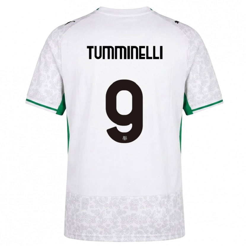 Danxen Niño Camiseta Daniel Tumminelli #9 Blanco Negro Verde 2ª Equipación 2026/27 La Camisa México