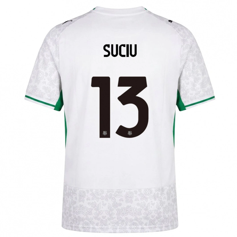 Danxen Niño Camiseta Tudor Suciu #13 Blanco Negro Verde 2ª Equipación 2026/27 La Camisa México