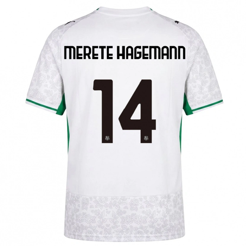 Danxen Niño Camiseta Maja Merete Hagemann #14 Blanco Negro Verde 2ª Equipación 2026/27 La Camisa México