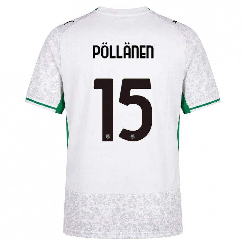 Danxen Niño Camiseta Pharez Pöllänen #15 Blanco Negro Verde 2ª Equipación 2026/27 La Camisa México