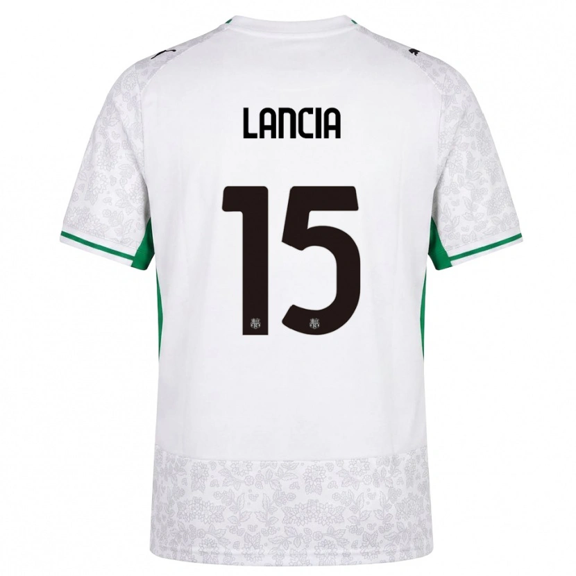 Danxen Niño Camiseta Filippo Lancia #15 Blanco Negro Verde 2ª Equipación 2026/27 La Camisa México