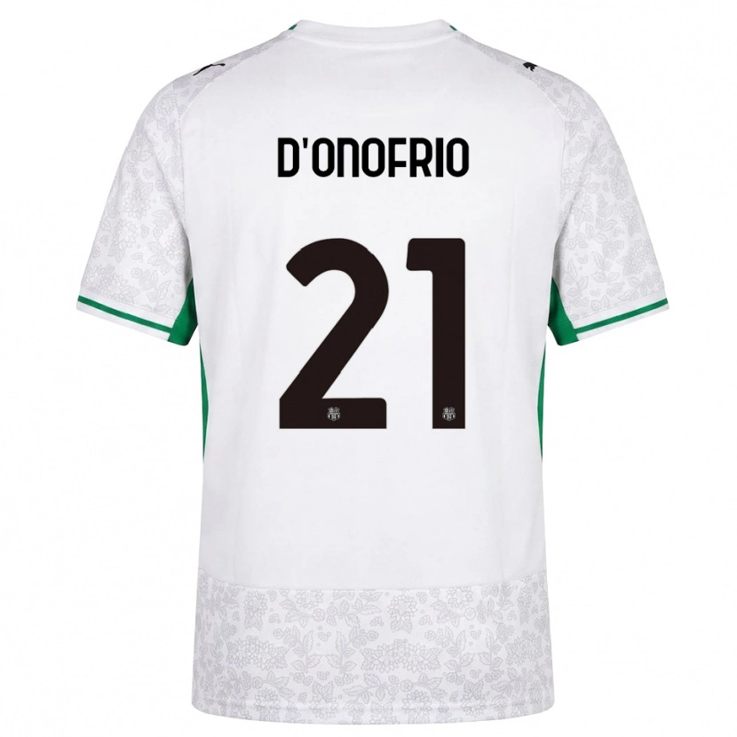 Danxen Niño Camiseta Karol D'onofrio #21 Blanco Negro Verde 2ª Equipación 2026/27 La Camisa México