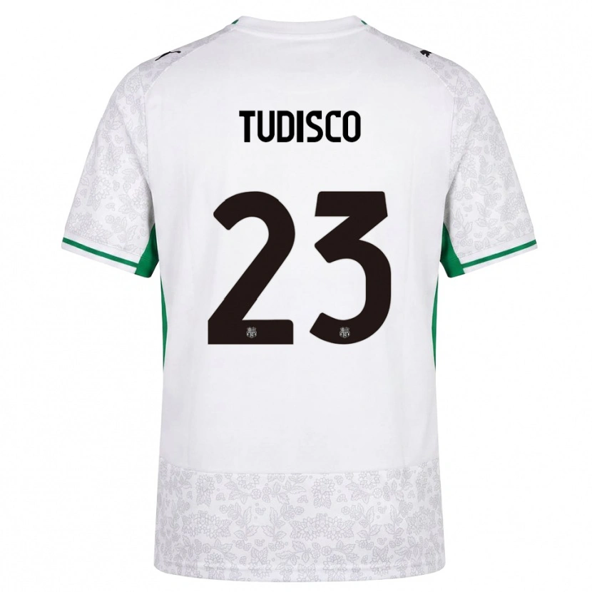 Danxen Niño Camiseta Giorgia Tudisco #23 Blanco Negro Verde 2ª Equipación 2026/27 La Camisa México