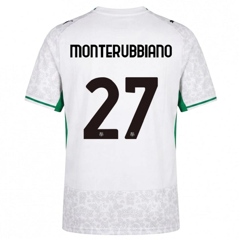Danxen Niño Camiseta Valeria Monterubbiano #27 Blanco Negro Verde 2ª Equipación 2026/27 La Camisa México