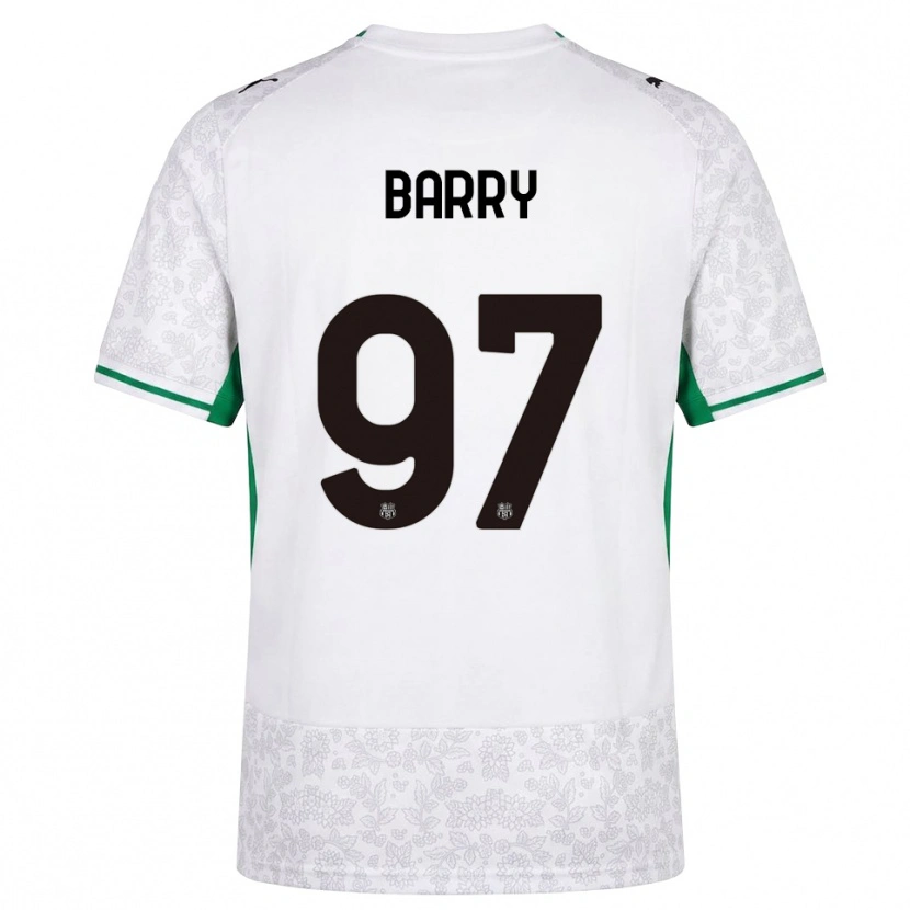 Danxen Niño Camiseta Omar Barry #97 Blanco Negro Verde 2ª Equipación 2026/27 La Camisa México