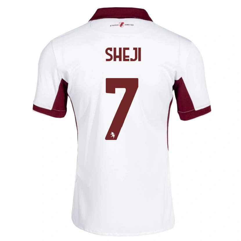 Danxen Niño Camiseta Rikardo Sheji #7 Burdeos Blanco Rojo 2ª Equipación 2026/27 La Camisa México