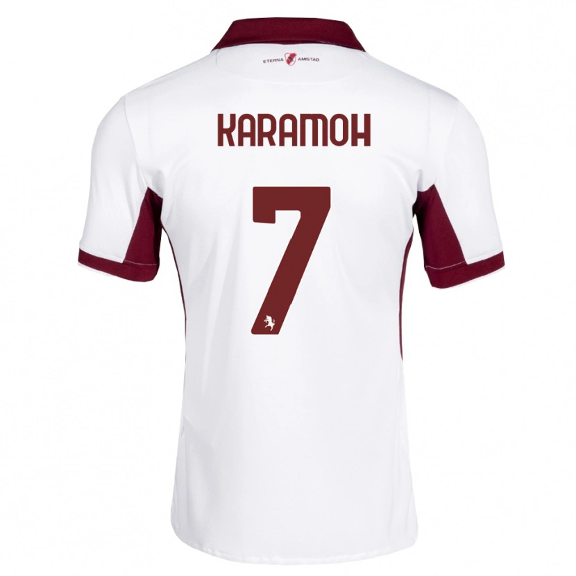 Danxen Niño Camiseta Yann Karamoh #7 Burdeos Blanco Rojo 2ª Equipación 2026/27 La Camisa México