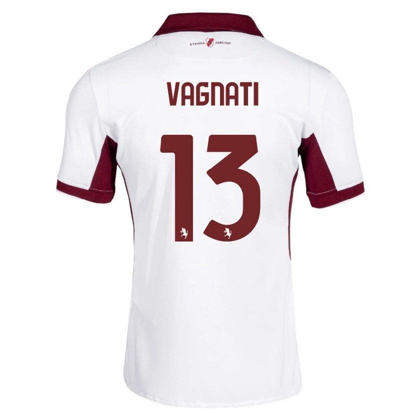 Danxen Niño Camiseta Manuel Vagnati #13 Burdeos Blanco Rojo 2ª Equipación 2026/27 La Camisa México
