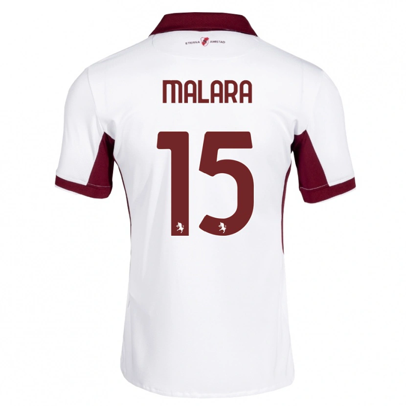 Danxen Niño Camiseta Sara Malara #15 Burdeos Blanco Rojo 2ª Equipación 2026/27 La Camisa México
