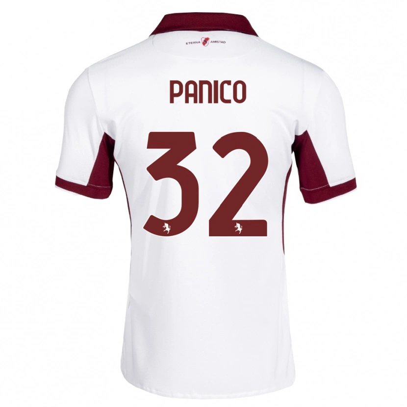 Danxen Niño Camiseta Patrizia Panico #32 Burdeos Blanco Rojo 2ª Equipación 2026/27 La Camisa México