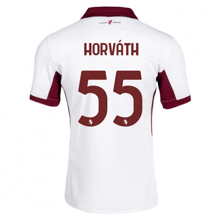 Danxen Niño Camiseta Krisztofer Horváth #55 Burdeos Blanco Rojo 2ª Equipación 2026/27 La Camisa México