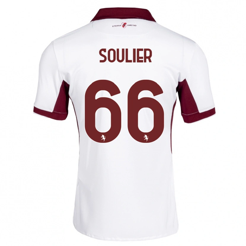 Danxen Niño Camiseta Evan Soulier #66 Burdeos Blanco Rojo 2ª Equipación 2026/27 La Camisa México