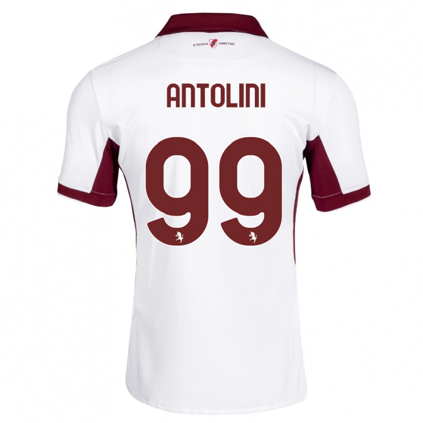 Danxen Niño Camiseta Jacopo Antolini #99 Burdeos Blanco Rojo 2ª Equipación 2026/27 La Camisa México