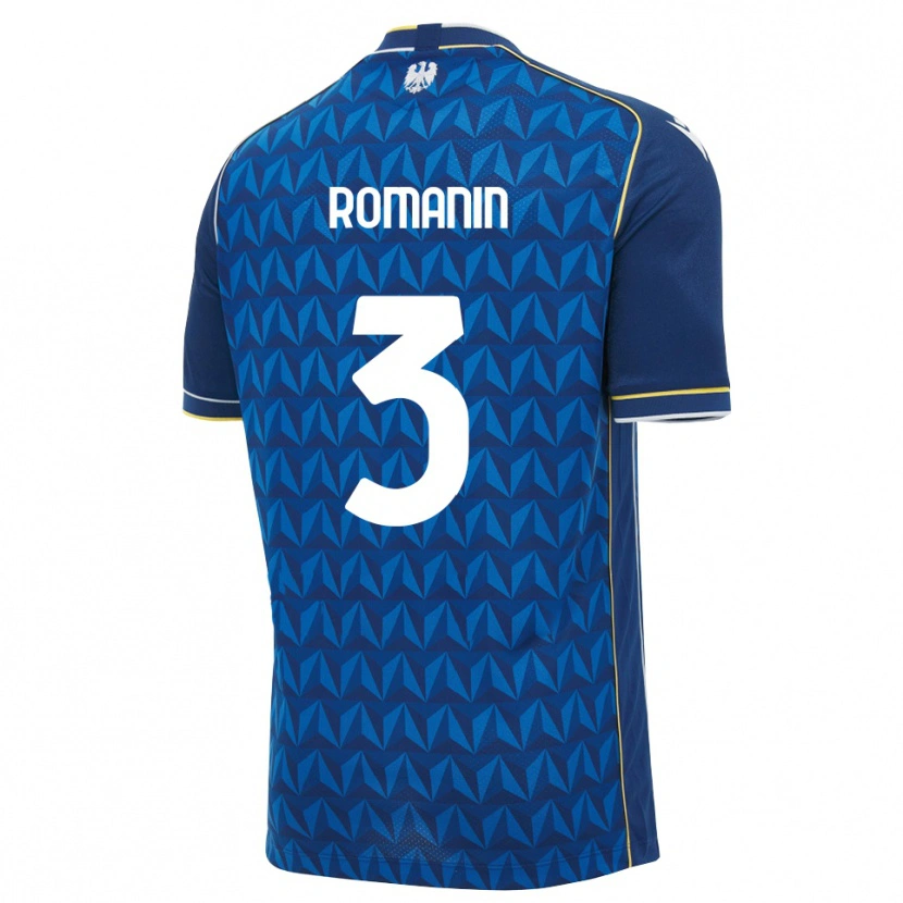 Danxen Niño Camiseta Mattia Romanin #3 Azul Real Blanco Azul 2ª Equipación 2026/27 La Camisa México