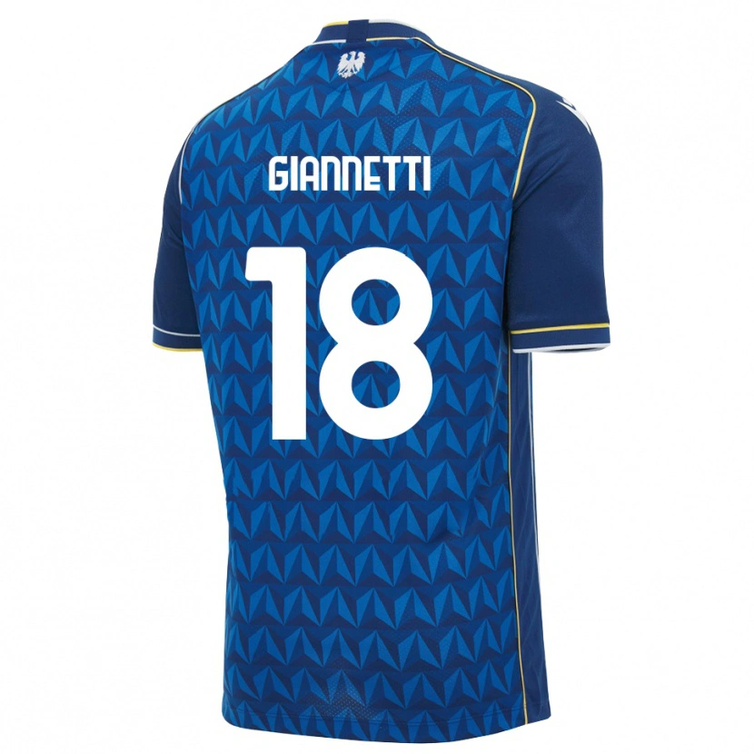 Danxen Niño Camiseta Lautaro Giannetti #18 Azul Real Blanco Azul 2ª Equipación 2026/27 La Camisa México