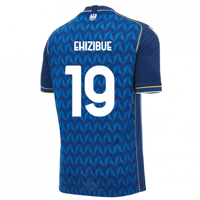 Danxen Niño Camiseta Kingsley Ehizibue #19 Azul Real Blanco Azul 2ª Equipación 2026/27 La Camisa México