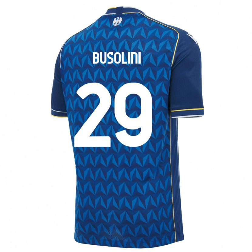 Danxen Niño Camiseta Alessandro Busolini #29 Azul Real Blanco Azul 2ª Equipación 2026/27 La Camisa México