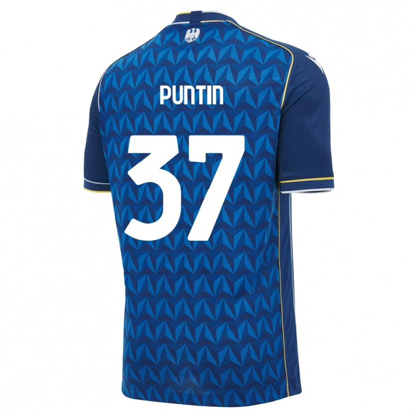 Danxen Niño Camiseta Eric Puntin #37 Azul Real Blanco Azul 2ª Equipación 2026/27 La Camisa México