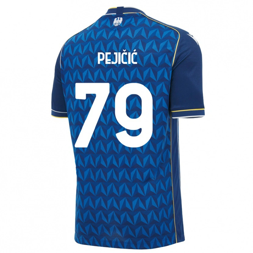 Danxen Niño Camiseta David Pejičić #79 Azul Real Blanco Azul 2ª Equipación 2026/27 La Camisa México