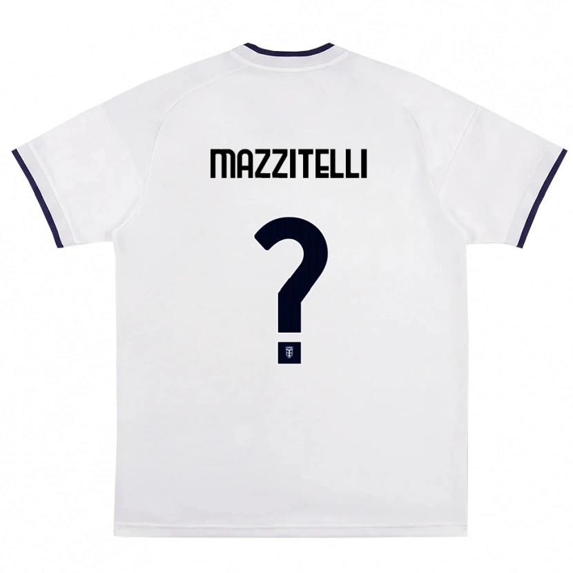 Danxen Niño Camiseta Luca Mazzitelli #0 Blanco Rojo Azul Real 2ª Equipación 2026/27 La Camisa México
