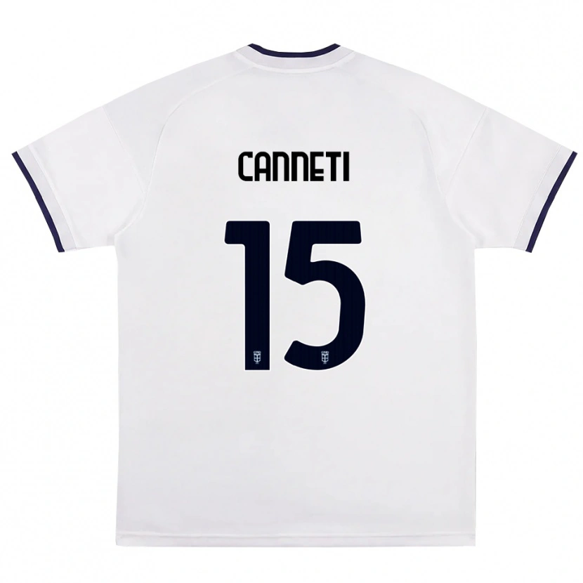 Danxen Niño Camiseta Iacopo Canneti #15 Blanco Rojo Azul Real 2ª Equipación 2026/27 La Camisa México