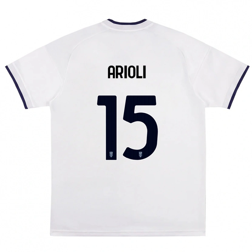 Danxen Niño Camiseta Mattia Arioli #15 Blanco Rojo Azul Real 2ª Equipación 2026/27 La Camisa México