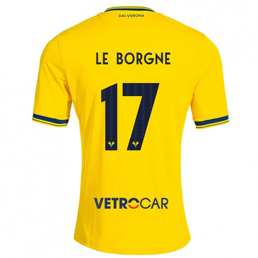 Danxen Niño Camiseta Andréa Le Borgne #17 Amarillo Rojo 2ª Equipación 2026/27 La Camisa México