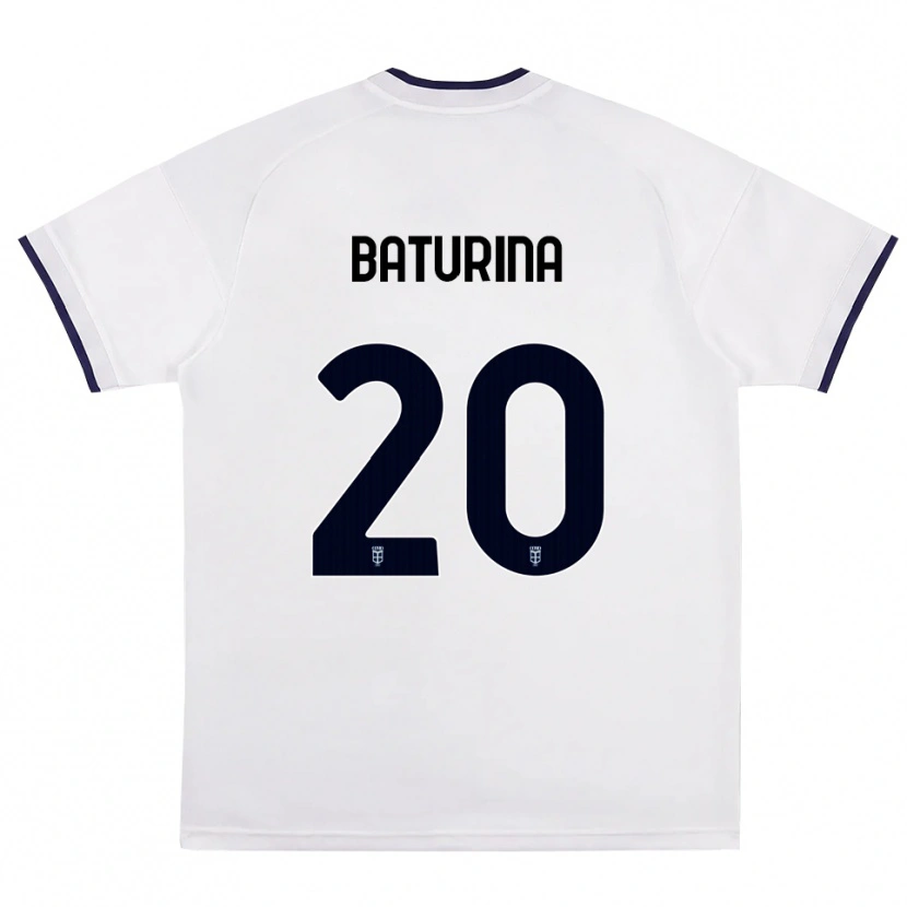 Danxen Niño Camiseta Martin Baturina #20 Blanco Rojo Azul Real 2ª Equipación 2026/27 La Camisa México