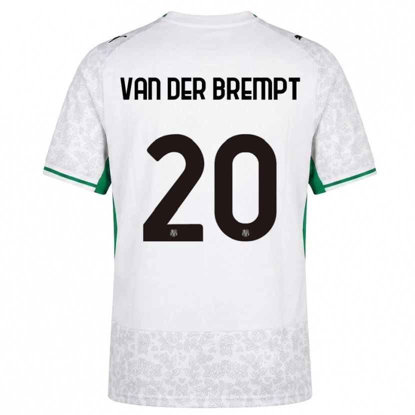 Danxen Niño Camiseta Ignace Van Der Brempt #20 Blanco Negro Verde 2ª Equipación 2026/27 La Camisa México