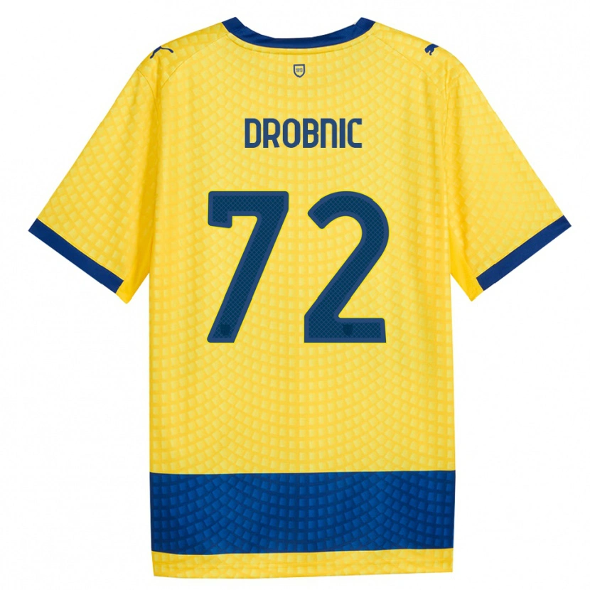 Danxen Niño Camiseta Dominik Drobnic #72 Amarillo Azul Negro 2ª Equipación 2026/27 La Camisa México