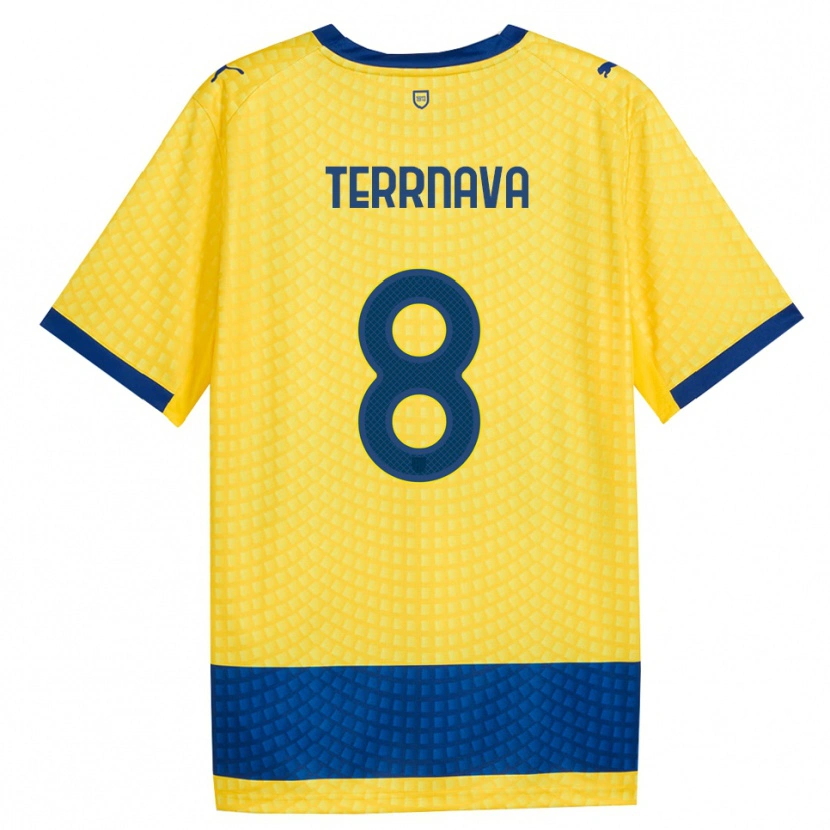 Danxen Niño Camiseta Dren Terrnava #8 Amarillo Azul Negro 2ª Equipación 2026/27 La Camisa México